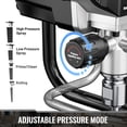 thumbnail image 6 of Rvchic 1200W 3300PSI Electric Airless Paint Sprayer with Extension Rod, Thinning-Free Stand Sprayer for Home Exterior/Interior,Garage,Furniture Black, 6 of 9