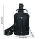 thumbnail image 3 of Bolso bandolera impermeable con puerto de carga | Mochila de pecho de poliéster ligero | Bolso de hombro de viaje antirrobo | Gris Negro Azul Verde | 9x5.9x1.9in | Mochila de camping de senderismo, 3 of 6