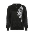 thumbnail image 4 of Franhais Women Hoodie, Long Sleeve Graphic Print Sweatshirt Cool Outwear for Street Casual, 4 of 9
