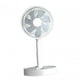 thumbnail image 4 of Ventilador de pedestal de altura ajustable, ventilador de 7 aspas con temporizador silencioso, ventilador de pie telescópico para bateria de 3600mah, 4 of 7