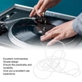 thumbnail image 3 of Turntable Belt, Professional Elastic  Soft 39.4in Length Turntable Rubber Belt Transparent  for Record Player Component, 3 of 7