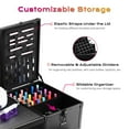 thumbnail image 2 of Byootique Nail Desk Mobile Station Rolling Makeup Manicure Table Nail Artist, 2 of 9