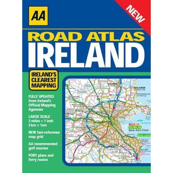 Pre-Owned Aa Road Atlas Ireland (Paperback) 0749535458 9780749535452