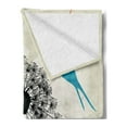 thumbnail image 2 of Birds Soft Flannel Fleece Blanket, Avian Animal Silhouettes with a Dandelion Scene from Nature Fauna and Flora Pattern, Cozy Plush for Indoor and Outdoor Use, 60" x 80", Multicolor, by Ambesonne, 2 of 5