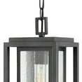 thumbnail image 2 of 1 Light Medium Outdoor Hanging Lantern in Transitional Style 7 inches Wide By 16.75 inches High-Satin Nickel Finish-Led Lamping Type-E26 Medium Lamp, 2 of 9