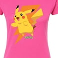 thumbnail image 3 of Pokémon - Pikachu Bolt - Juniors Fitted Graphic T-Shirt, 3 of 5