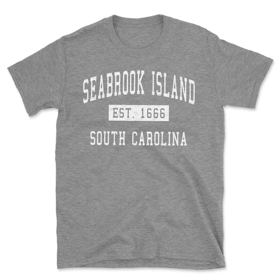 Seabrook Island South Carolina Classic Established Men's Cotton T-Shirt