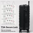 thumbnail image 5 of Concepten 5-Piece Hardshell Luggage Set,ABS Material Lightweight Suitcase Set with Swivel Wheels and TSA Lock,Equipped with Sports Handbag and Toiletries Bag, 5 of 7
