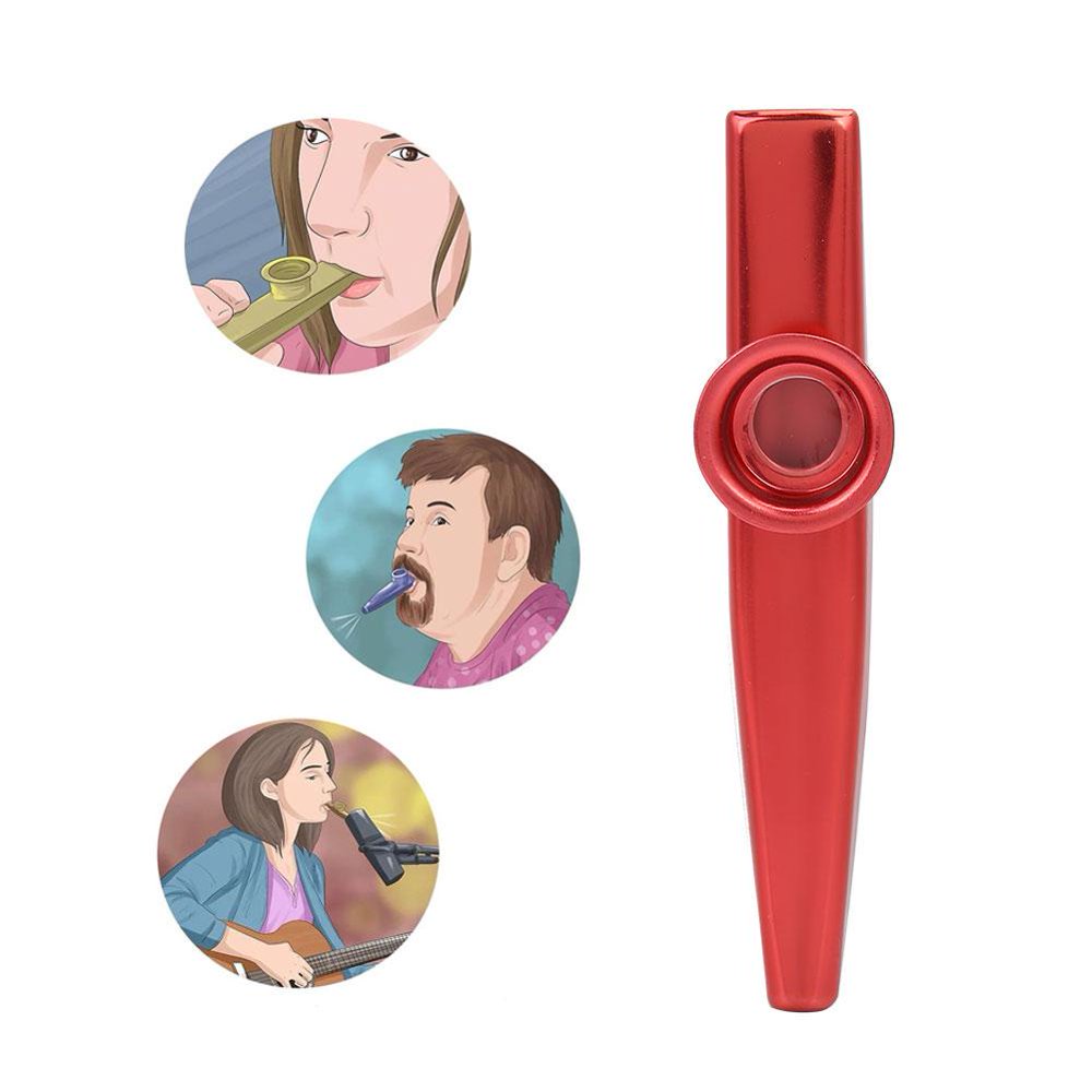 Mgaxyff Aluminum Alloy Mini Portable Kazoo Ukulele Guitar Partner Easy