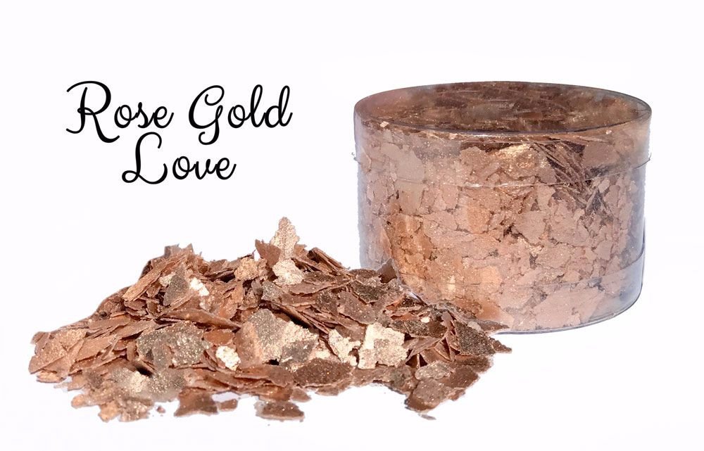 Edible Flakes - Rose Gold Love by Crystal Candy 