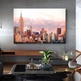 thumbnail image 4 of New York City Wall Art NYC Manhattan Skyline Picture Empire State Scene Wrapped Canvas Art For Bedroom Livingroom Decoration Print Ready to Hang, 4 of 6