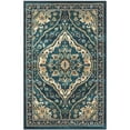 thumbnail image 2 of (4 pack) Mainstays Traditional Persian Teal Blue Print Indoor Accent Rug, 2'6"x3'10", 2 of 8