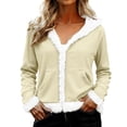 thumbnail image 1 of Manteau Léger Matelassé Décontracté d'Hiver pour Femmes, Cardigan à Boutons, Mode de Noël, 1 of 8