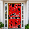 thumbnail image 3 of Red Decorative Birthday Banner Party Backdrop with Banners for Event Celebration Kids Party Indoor Decoration, 3 of 9