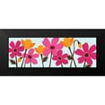 thumbnail image 2 of Harbick, N 24x11 Black Modern Framed Museum Art Print Titled - Spring Bouquet Panel I, 2 of 5