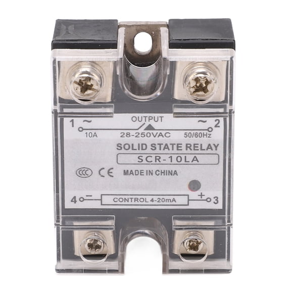 Solid State Voltage Regulator, 28-250VAC Solid State Relay Insulation Cover Fast Switching Speed For Heating Equipments