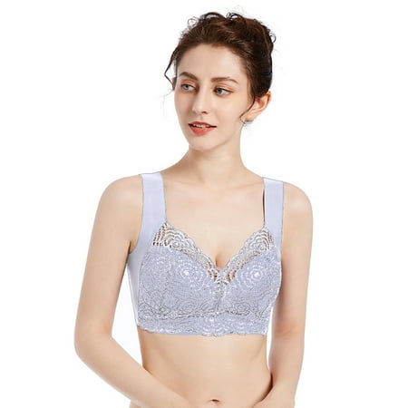 

Knosfe Sexy Lace Bras for Women Full-Coverage Hollow Out Wireless Bra Women s Comfort Lightly Bralette