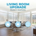 thumbnail image 5 of REGALWOVEN Frosted Window Privacy Film, Non Adhesive Static Cling Glass Stickers Sun Control Door Covering Decals for Home Multicolor 39.4 x 23.6 Inch, 5 of 7