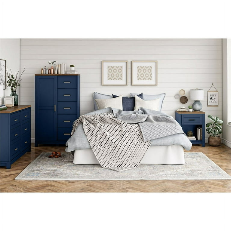 Ameriwood Home Chapel Hill 6 Drawer Wide Dresser, White with Light Brown  Woodgrain Top - Walmart.com