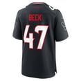 thumbnail image 3 of Men's Nike Andrew Beck  Navy Houston Texans Team Game Jersey, 3 of 6