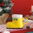 thumbnail image 1 of Taza de cerámica festiva con forma de bota, única y elegante, cómoda y práctica para café, té y bebidas calientes de Navidad., 1 of 6