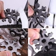 thumbnail image 2 of Paquete de 3 abridor de botellas de acero inoxidable con forma de copo de nieve 18 en 1, multiherramienta, tornillo Phillips plano Ns2, 2 of 3