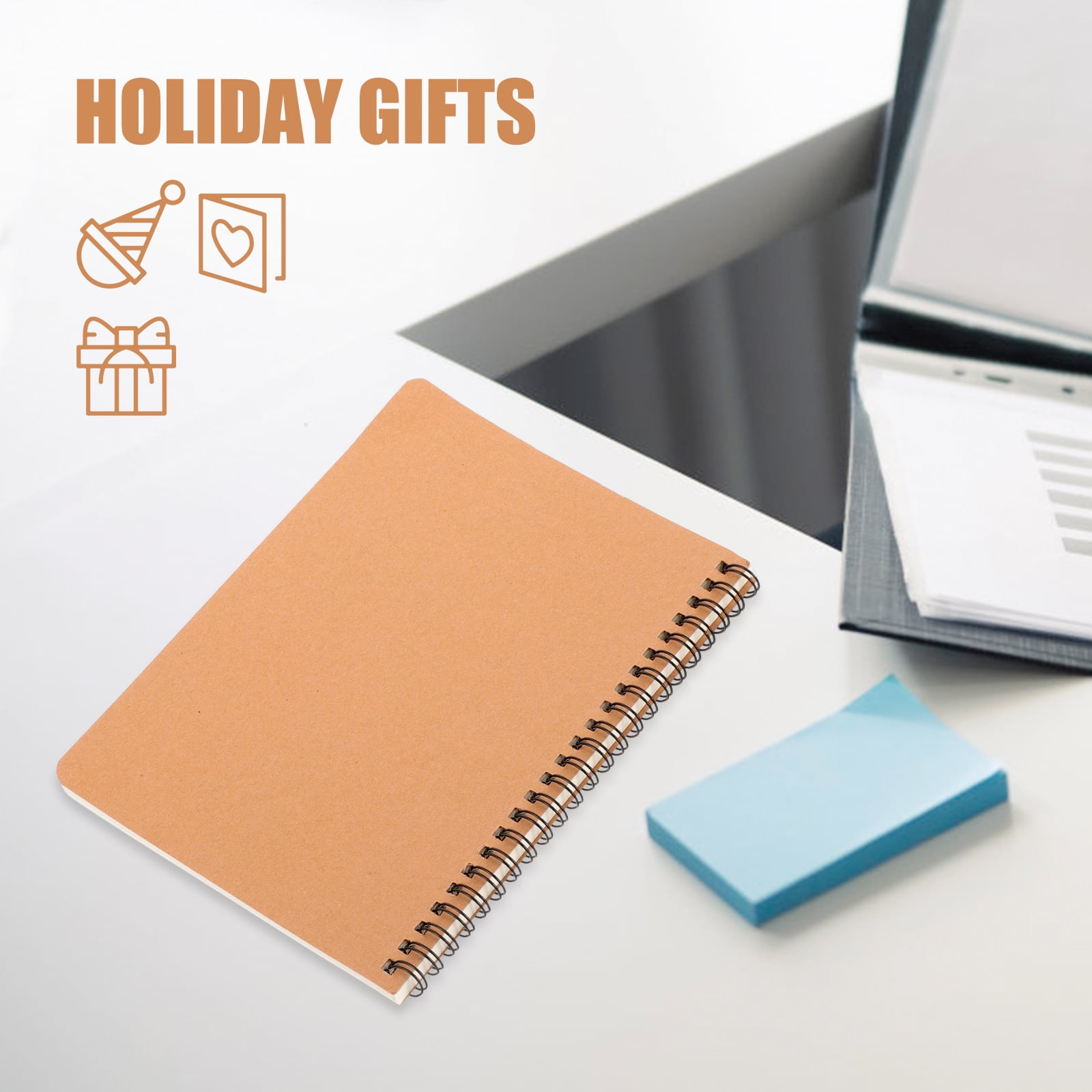 10 Pcs A5 Diary Notebook Spiral Notepad Pocket Blank Travel Office