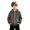 Gray, variant on Unisex Kids Hoodie Jacket Backpack Design Zip Up Sweatshirt Casual Streetwear Outerwear for Boys Girls