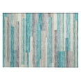 thumbnail image 2 of Addison Rugs Chantille Indoor/Outdoor Transitional Stripes Teal Washable Rectangle Rug, 1'8" x 2'6", 2 of 6