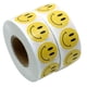 thumbnail image 4 of Pegatinas de círculos con puntos de cara feliz CHAO 3 rollos 1500 unidades color amarillo, 4 of 4