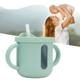 thumbnail image 3 of Taza para bebé, tazas para sorber de silicona, taza de entrenamiento doble, taza de entrenamiento para niños pequeños, alta capacidad, 3 of 8