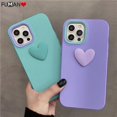 thumbnail image 2 of Compatible Para Redmi Note 12 Pro Plus Turbo Speed 12S 11 4G 5G Funda De Teléfono De Silicona Líquida Suave Sensación De La Piel Cubierta Trasera 3D Corazón De Amor Casos 3 En 1 Carcasa De Parachoques, 2 of 4