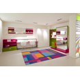 thumbnail image 2 of Tapis rectangle amusant pour enfant Puzzle couleurs multicolore nylon, 2 of 2