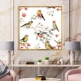 thumbnail image 2 of Designart 'Forest Birds Sitting On Branches' Traditional Framed Canvas Wall Art Print, 2 of 5