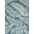 thumbnail image 1 of Unique Loom Extérieur Botanique Feuilles Tapis 8' x 11'4 Rectangle Turquoise/ivoire, 1 of 1