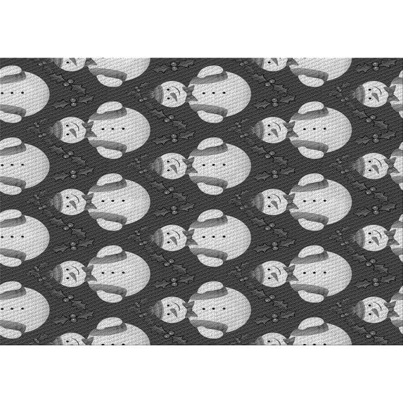 Ahgly Company Indoor Rectangle Patterned Gray Cloud Gray Area Rugs, 7' x 9'