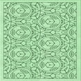 thumbnail image 1 of Ahgly Tapis d'Intérieur Lavable en Machine Carré Vert Menthe, 8 Pieds Carré, 1 of 7