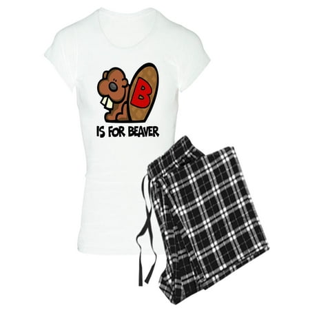 

CafePress - B Is For Beaver - Women s Light Pajamas