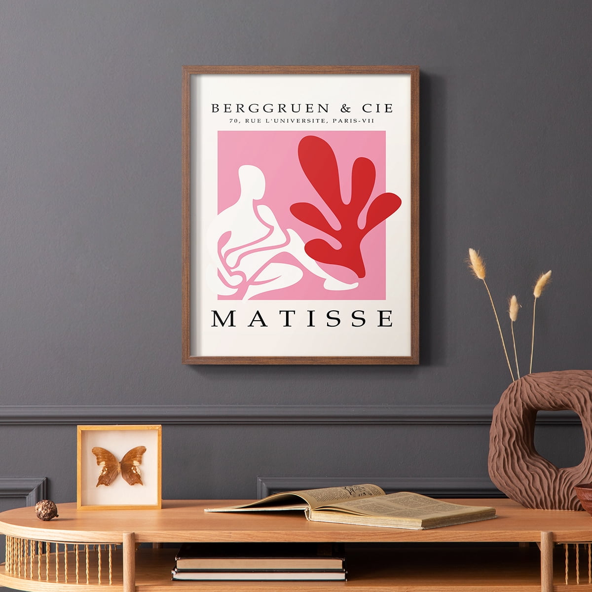 Matisse CXXIV Framed Print in Brown Solid Wood 8 x 10 Framed Print