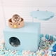 thumbnail image 5 of Bucatstate Jaula básica para hámster con accesorios Jaulas para animales pequeños con casa, rueda de ejercicio, escondites, juguetes, 5 of 5
