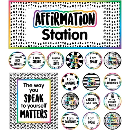Carson Dellosa Affirmation Station Bulletin Board Set (32 pieces)