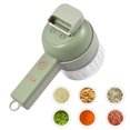 thumbnail image 1 of Yeacher Vegetable Chopper 4 in 1 Handheld Electric Food Chopper Set Wireless Vegetable Cutter Set with USB Powered for Garlic Chili Onion Celery Ginger Meat, 1 of 8