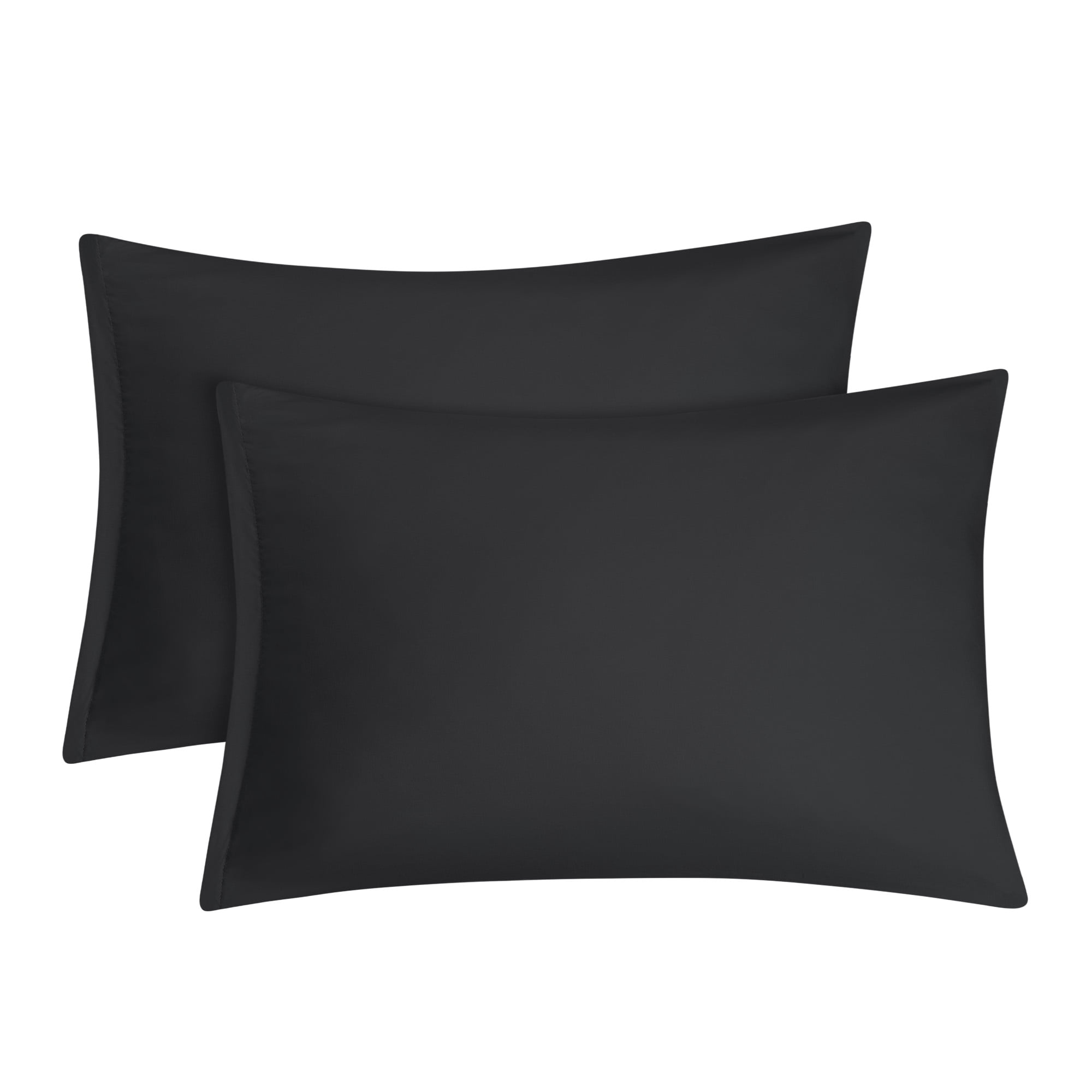 Black Pillowcases Soft Microfiber Pillow Case Cover With Zipper