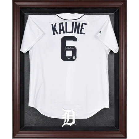 Detroit Tigers Mahogany Framed Logo Jersey Display Case