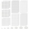 thumbnail image 2 of Washranp 2023Pcs Faux Pearl Stickers Self Adhesive,3D White Plastic Pearl Nail Art Charms Half Round Decorations for Face Nail Hair Phone Art Craft, 2 of 8