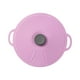 thumbnail image 4 of Tapa de silicona resistente al calor con asa, autosellante y con sello de succión grueso. Violeta 23cm, 4 of 9