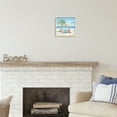 thumbnail image 3 of Stupell Industries Pastel Beach Umbrella Scene Landscape Painting White Framed Art Print Wall Art, 12 x 12, 3 of 9