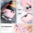 thumbnail image 3 of for iPhone 16 Case, [Compatible with MagSafe][Anti-Yellowing][Military-Grade Protection] Shockproof Corner Enhanced Protection Magnetic Phone Case for iPhone 16,Pink, 3 of 6