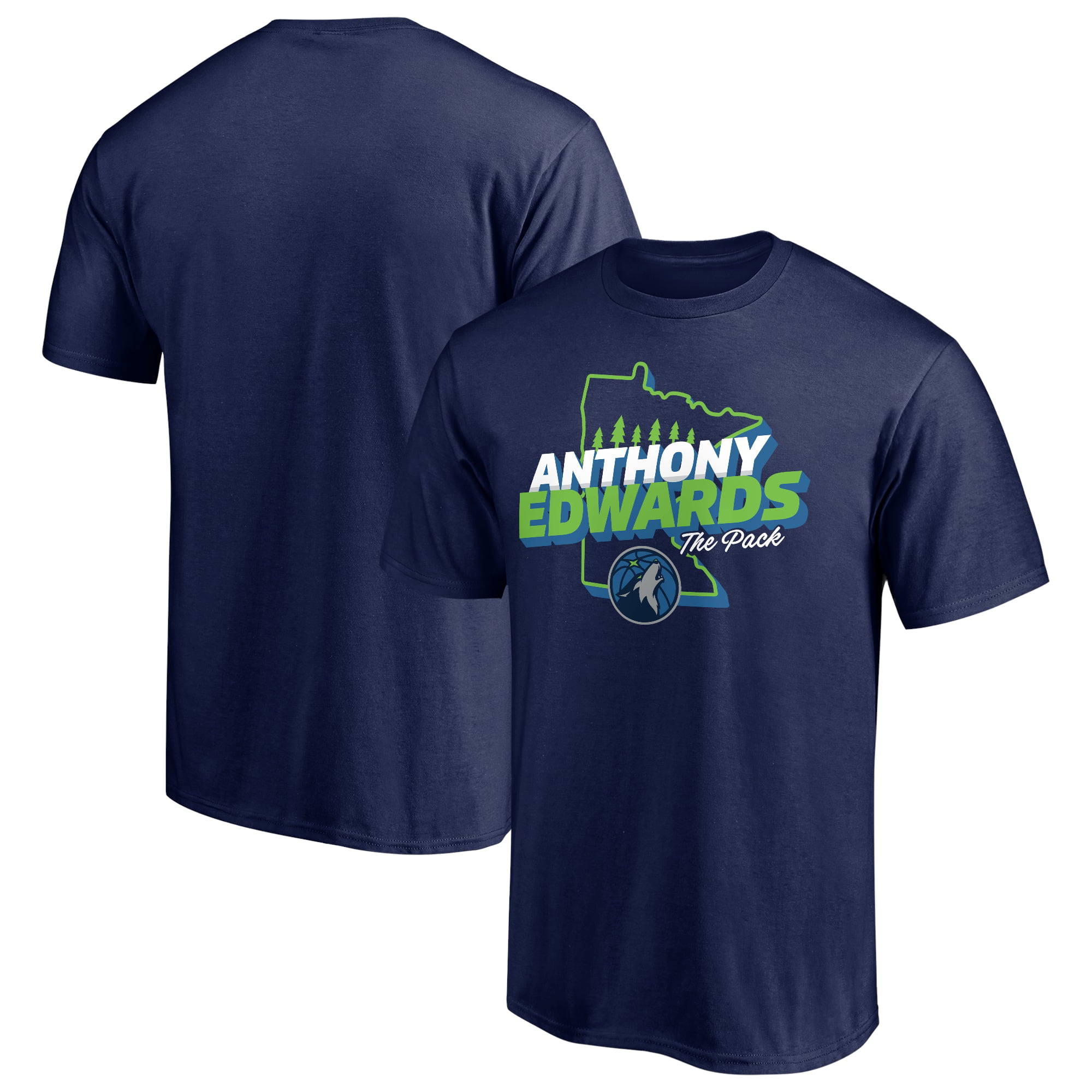 Men's Fanatics Branded Anthony Edwards Navy Minnesota Timberwolves 