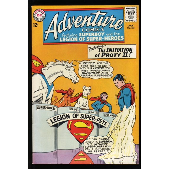 Adventure Comics #322 VF+ 8.5 Super-Pets Appearance! Comic Book